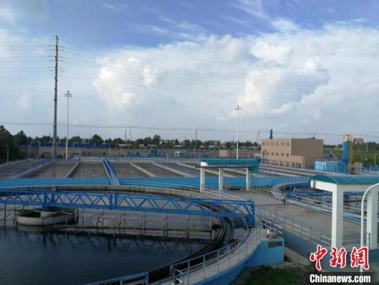 邯郸市永年区新建的日处理污水4万立方米的污水处理厂�！〕陆ㄉ� 摄