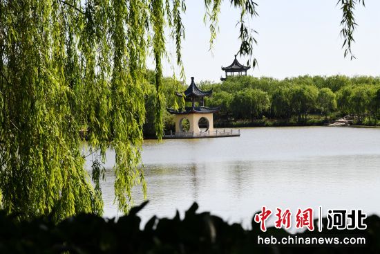 图为河北省邯郸市广平县建成的高标准“口袋公园”。 