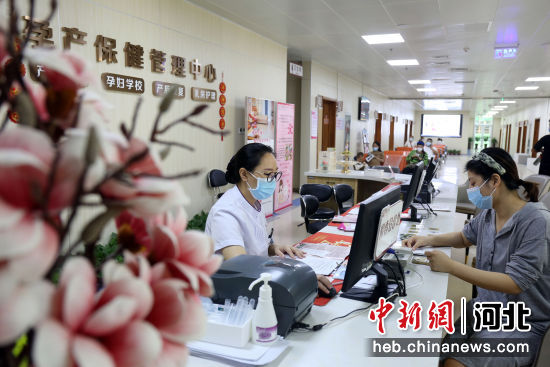 在邢台市南和区人民医院，一名孕妇在申请产前基因筛查服务。 武国栋 摄
