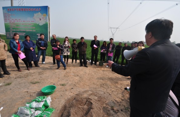 河北新闻网--河北省栾城县宣传小麦吸浆虫防治