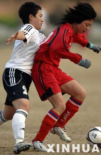 2007年中国女足超级联赛北区开赛 河北1比0胜