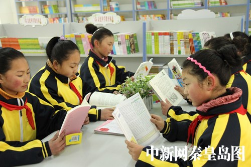 秦皇岛和美实验学校获赠6700册图书(图)--中新