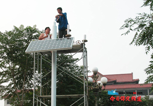 图:蠡县有了太阳能路灯和庭院灯